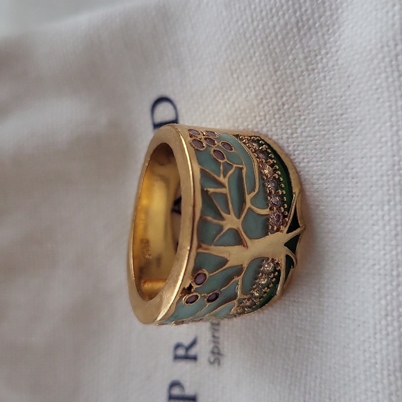 Pretland Tree of Life Opal Ring Size 7 - Picture 5 of 7